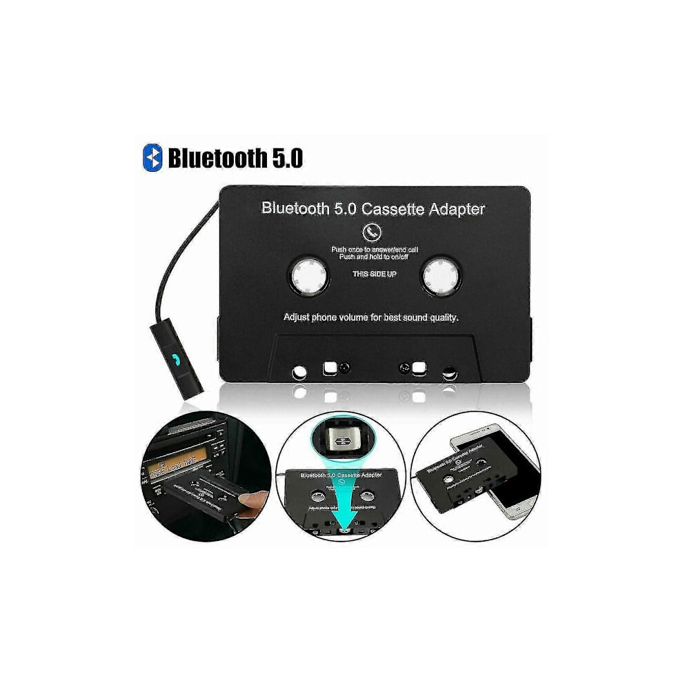 Car Audio Bluetooth Cassette Receiver Tape Player Bluetooth 5.0 Cassette Aux Adapter 9464372871278