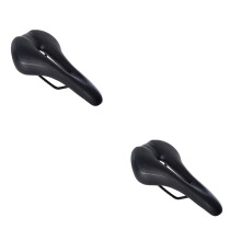 2pcs Mountain Bike Saddle Absorbing Bike Seat Saddle Silicone Bike Seat Cushion Black