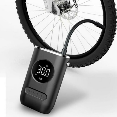 Electric bicycle pump, portable battery compressor, motorcycle pump