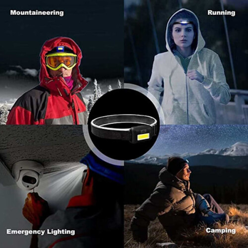 Mini-LED-Scheinwerfer COB, leicht, schwarz 2