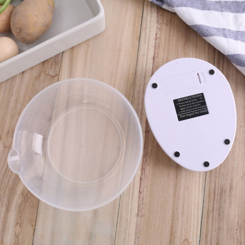 Multifunktionale Küchenwaage mit Ablage – Englisch (5 kg/1 g) 1