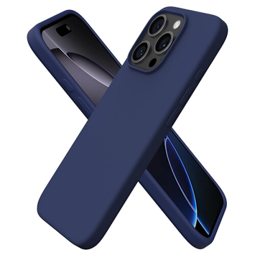 Kompatibel med iPhone16Pro Max - Elegant & Stødsikkert Silikonecover Sort 1