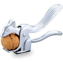 Nut Cookie Tool Heavy Spring Loaded Nutcracker, Squirrel Shaped Walnut Clip Zinc Alloy Opener Kitchen Pliers (Smooth),Mydears