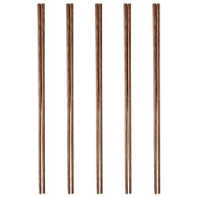 Essstäbchen aus Holz für Hähnchenflügel, lange Nudeln, zum Anheben von Nudeln, Hot Pot, 5 Paar