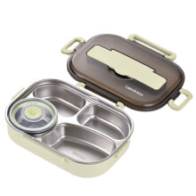 Schulstart-Angebote! Fnyoxu Bento4Cells Lunchbox-Set mit Wärmeisolierung, tragbarer Lunchbox und Suppenschüssel