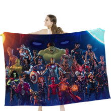 Hggkaie Flanellen Deken, The Avengers Cartoon Plaid, Lichtgewicht en Comfortabel Pluche voor Bed, Bank, Sofa, Kantoor, Reizen, Tieners, 30x40Inch