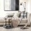 Phantoscope 18" x 18" Classic Coffee and Beige Plaid Polyester Throw Pillow , ( 2 Count) 2