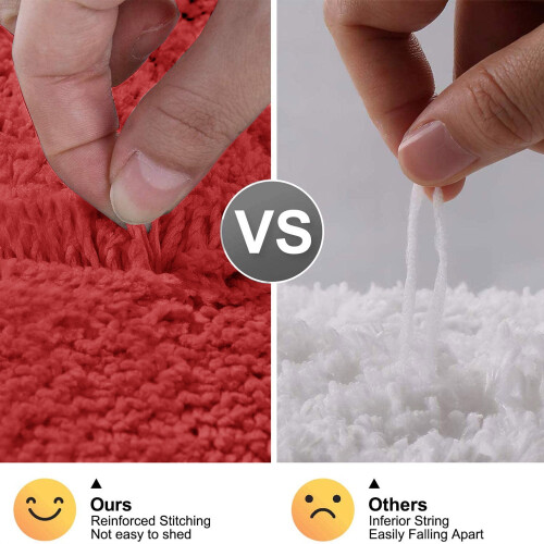 Χαλί μπάνιου Claret, αντιολισθητικό χαλάκι μπάνιου, βελούδινο χαλάκι ντους 2