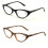 VWE 2 ζευγάρια Deluxe γυναικεία γυαλιά ανάγνωσης Cateye Vintage, με διαφανή φακό +3.00 2