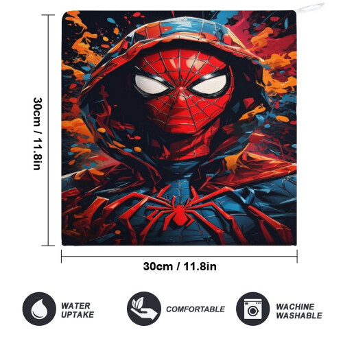 Χειροπετσέτες Spider-Man για το μπάνιο, Βαμβακερές πετσέτες προσώπου απαλές 1