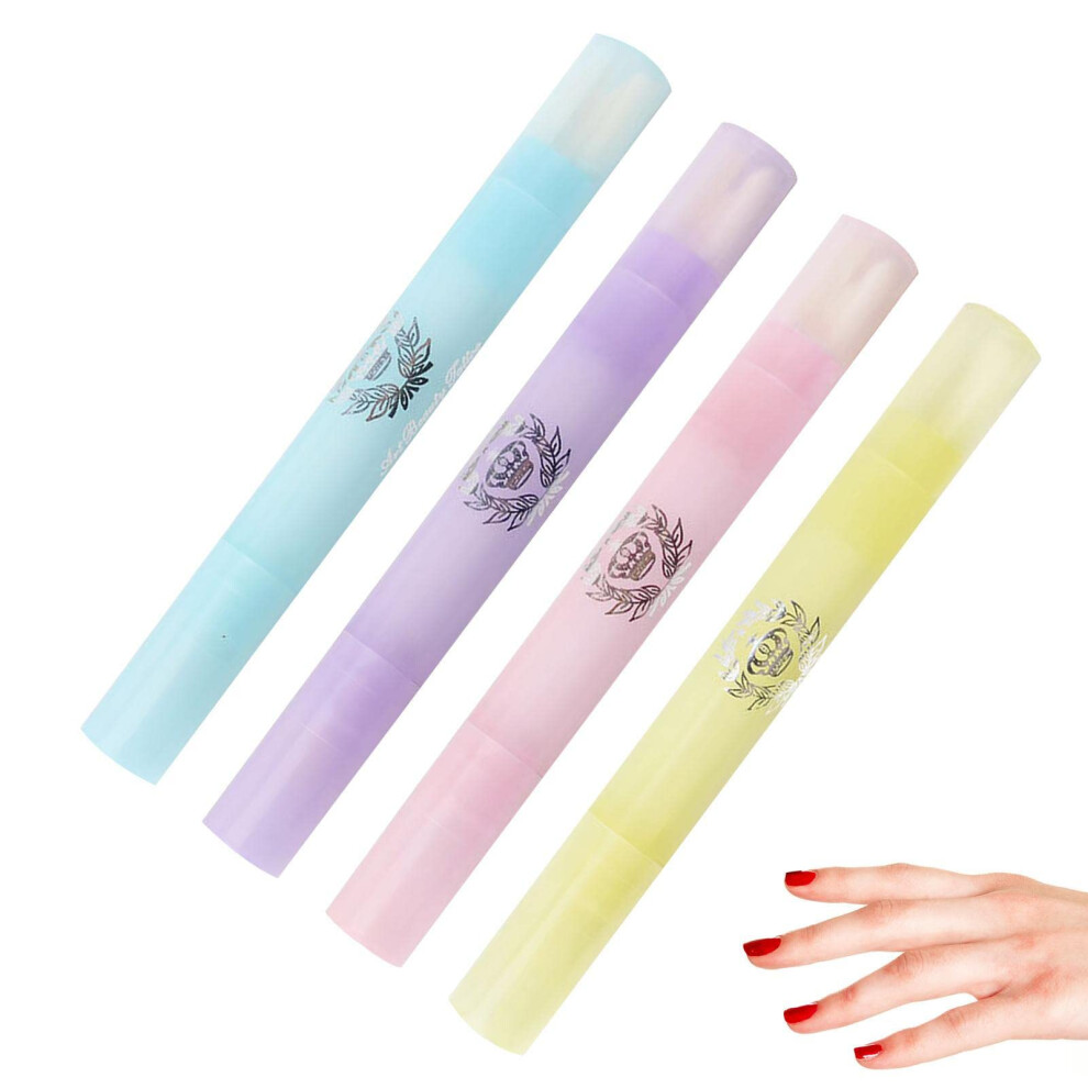 Nail Polish Remover Pen Set 4pcs Reusable Precision Cuticle Correction Tool for Nail Art and Salon