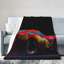 Disney Pixar Cars hotellteppe, animeteppe til seng, sofateppe, ultramykt fleeceteppe til soverom, stue, 60 x 50 tommer