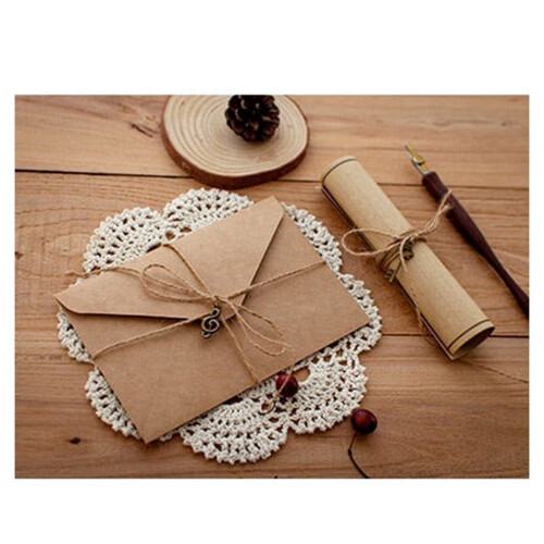 12 τεμάχια χαρτί γραφής Vintage Kraft Paper, χαρτί γραφής ευρωπαϊκού στιλ για γραφή 1