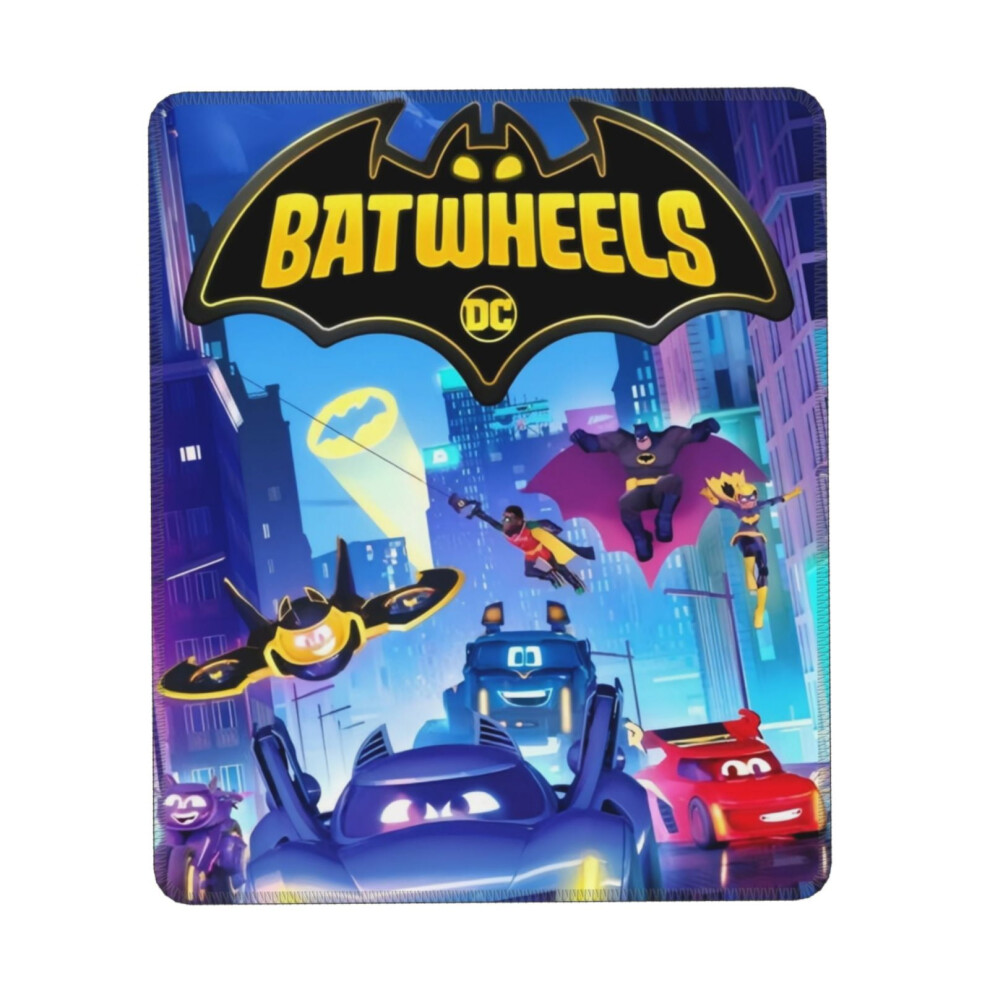 Batwheels Mouse Pad With Stitched Edge, Non-Slip Rubber Base, Washable Lycra Cloth, Compatible With Computers And Laptops Green 9083649051191