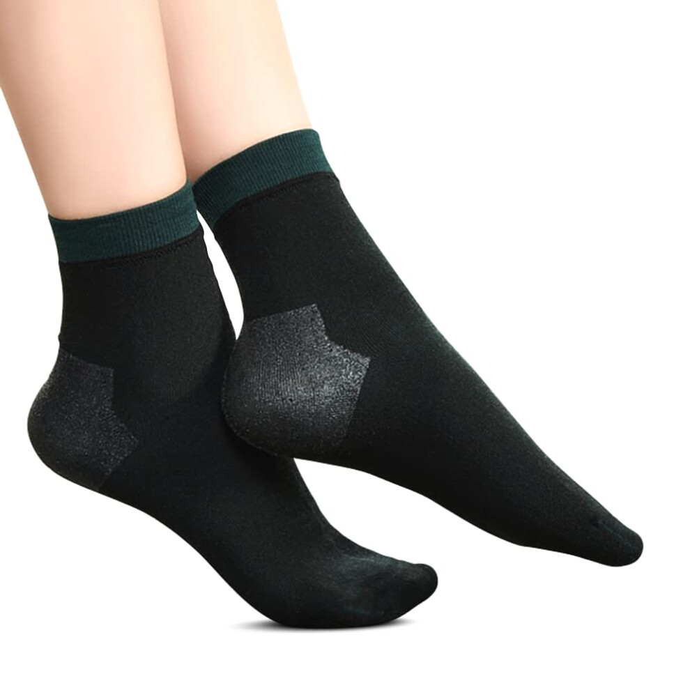 Moisturizing Heel Socks  5 Pairs â Soften Heels â Prevent Dryness â Heal Cracks by Male