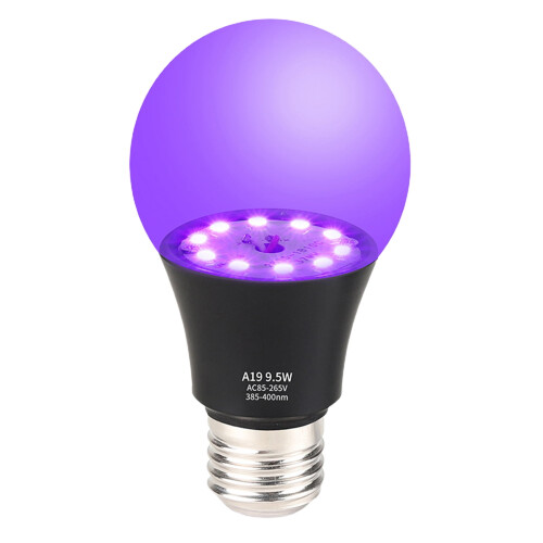 Λάμπα Blacklight που λάμπει στο σκοτάδι, υψηλής φωτεινότητας, UV μαύρο φως για πάρτι στο 2