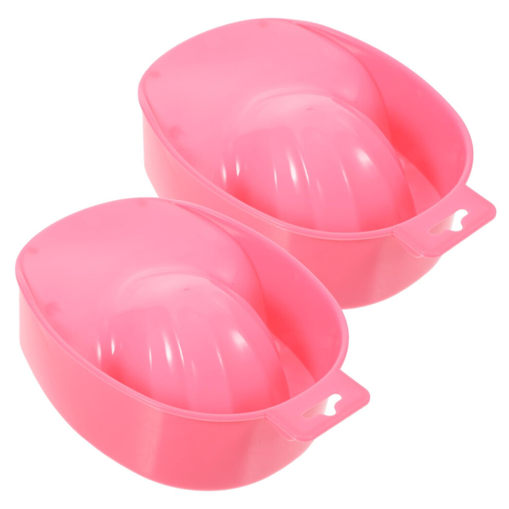 2pcs Nail Soak Bowl for Gel and Acrylic Removal, Single Hand Manicure Remover Tray
