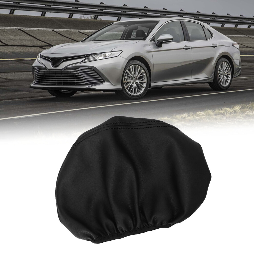 Pu Leather Center Console Armrest Cover For Camry 2018+ Stitching Black 6901381476856