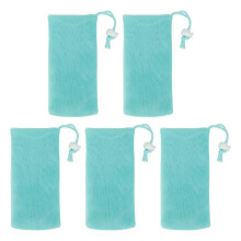 Soap Saver Bag Set of 5, Exfoliating Mesh Pouch for Deep Skin Cleansing and Rich Foamy Lather