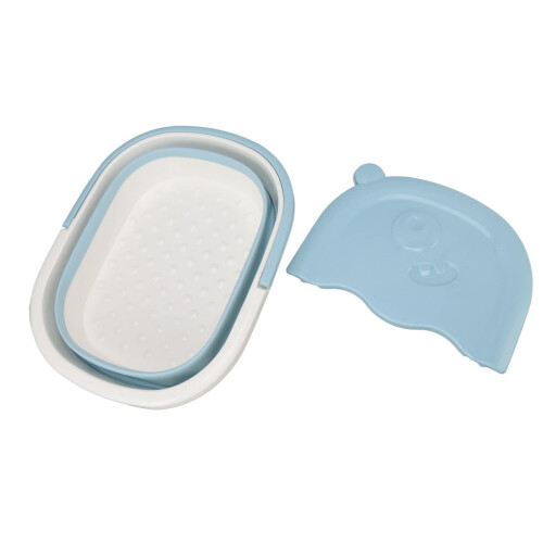 Foot Soaking Tub with Foldable SpaceSaving Design, Durable Plastic Basin for Home Spa Pedicure 1