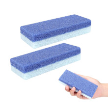 Dual Sided Pumice Stone for Feet and Callus Removal, Natural Foot Scrubber, Pack of 2