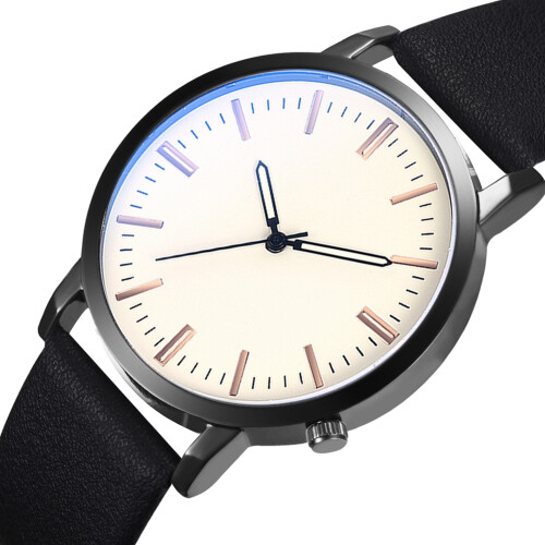 Ανδρικό ρολόι με μεγάλο στρογγυλό καντράν, αδιάβροχο μινιμαλιστικό εξαιρετικά