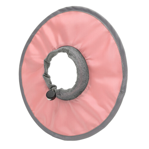 Waterproof Adjustable Pink Cat Recovery Collar for Post Surgery M