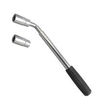 Telescopic Wheel Wrench with 17/19mm and 21/23mm Sockets for Car and SUV Tire Change