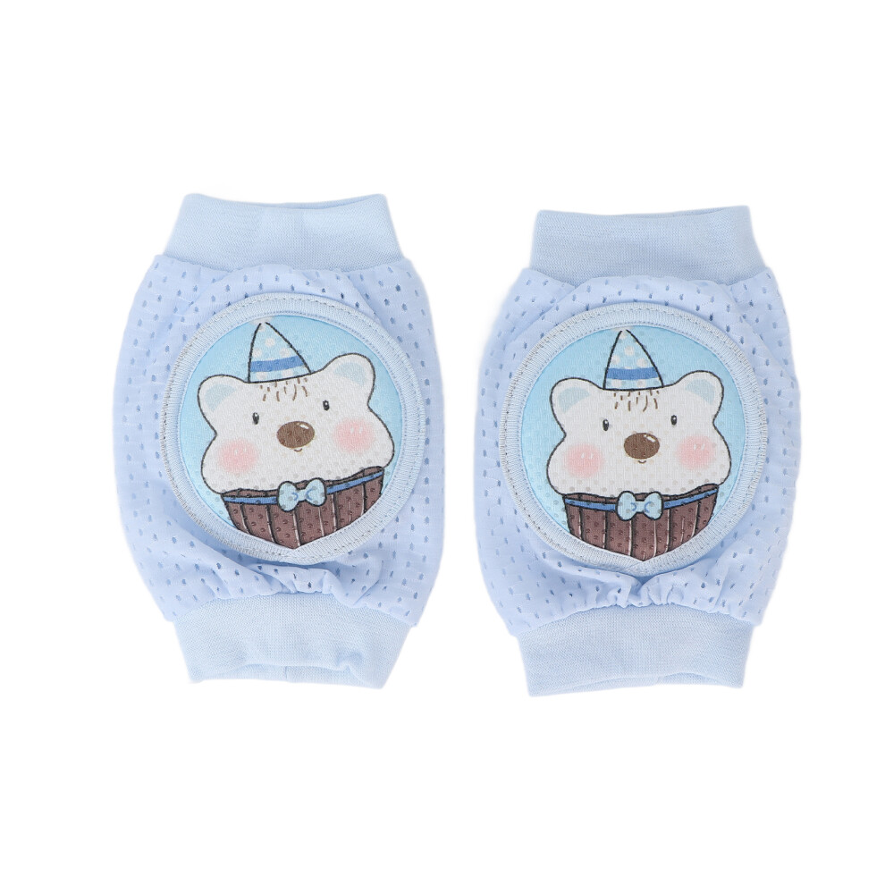 Baby Crawling Knee Pads Cute Design Non Slip Soft & Breathable Fabric Stretchable Fit Comfortable Toddler Protection Pads For Knees Elbows Ideal For