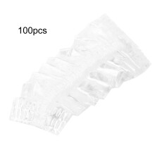 Hair Dye Ear Covers Waterproof Disposable Plastic Ear Protectors Comfortable Elastic Band Shower Caps For Bathing Salon Spa Universal Fit