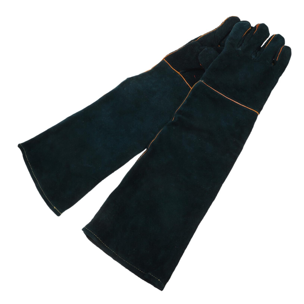 Snake Bite Proof Animal Handling Gloves Antiscratch Cowhide Protective For Cats And Dogs 9450606482006