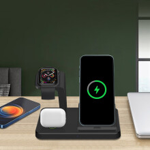 Lmueinov3In1 Mobiltelefonoplader Trådløs oplader til ur, Hovedtelefonoplader Hurtig opladning og praktisk