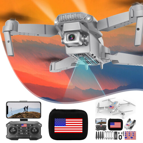 Zeceouar Drone με κάμερα, 1080P HD FPV, Κρατώντας το ύψος, Λειτουργία χωρίς κεφάλι, Ρύθμιση