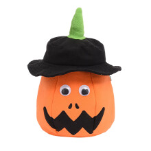 Halloween-godteribøtte med håndtak for barn, festutstyr, dekor - stort salg! Kompatibel med Halloween-arrangementer og fester