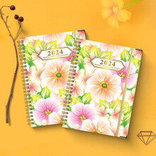 Agenda mensuel Herrnalise 2024-2025 - Agenda/Calendrier sur 2 ans (janvier 2024 - décembre 2025), 23 x 28 cm, 24 pages