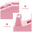 Cute Pink Desktop Tape Dispenser for Office/Home 4