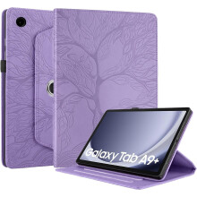 Capa giratória 360 em couro PU compatível com Samsung Galaxy Tab A9+ de 11 polegadas SM-X210/SM-X215/SM-X216.