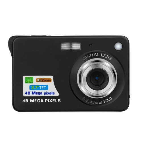 Παιδική κάμερα Oggfader18MP, βίντεο 720P, ζουμ 8X, οθόνη 2,7", ενσωματωμένη μπαταρία, μαύρη - 2
