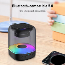 Cainteoir Comhoiriúnach le Bluetooth SUSUchens E-3052, Fuaim Timpeall, Inaistrithe, Steirió HiFi Lasmuigh, Mini-Fho-fhuaimeoir Gan Sreang do