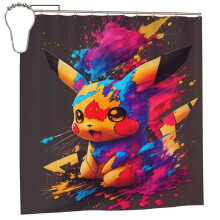 Zasłona prysznicowa Pokemon 72x72 cale Żelazo