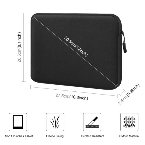 Capa para tablet, compatível com tablets de 10 a 11,2 polegadas, feita de tecido resistente e repelente à água. 1