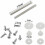 WC-Sitzscharnierclips, 2er-Set Ersatz-WC-Sitzscharniere 5