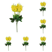 Bouquets Bláthanna Saorga Wisteria Hiacinth i mBulc le haghaidh Vása Maisiúcháin Baile Laistigh Lasmuigh Gairdín Óstán Cóisir Bainis *6