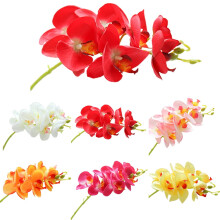 Brainsí Bláthanna Phalaenopsis Saorga Cheer.US4Pcs, Gais Orchids Fíor-Theagmhála atá Comhoiriúnach le Baile, Cistin, Bainis, Maisiú Cóisire