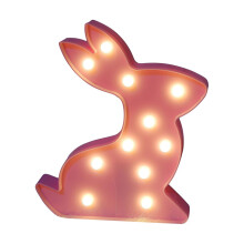 Luminárias decorativas em formato de coelho da Fnyoxu, peças de arte em plástico para decoração de quarto, cozinha, sala de estar, escritório,
