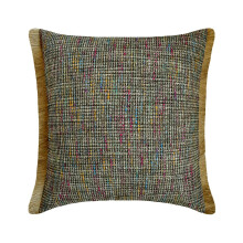 Fodere per cuscini decorativi in pizzo di iuta HomeCentric grigie da 45x45 cm, motivo marocchino a tinta unita per divano - Compatibili con altri