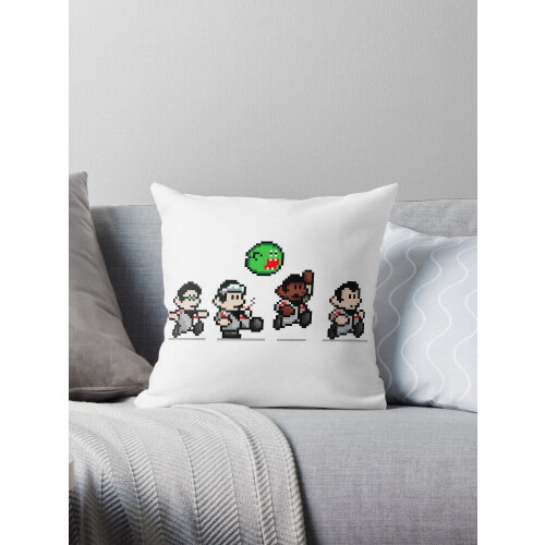 AIVO 8-BIT GHOSTBUSTERS - 0181 Capas de Almofada Decorativas para Sofá, Dupla Face