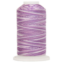 Variegated 100% Cotton Thread 600M by Threadart - Color 2221 - Violets - 40/3wt - 22 Colors Available