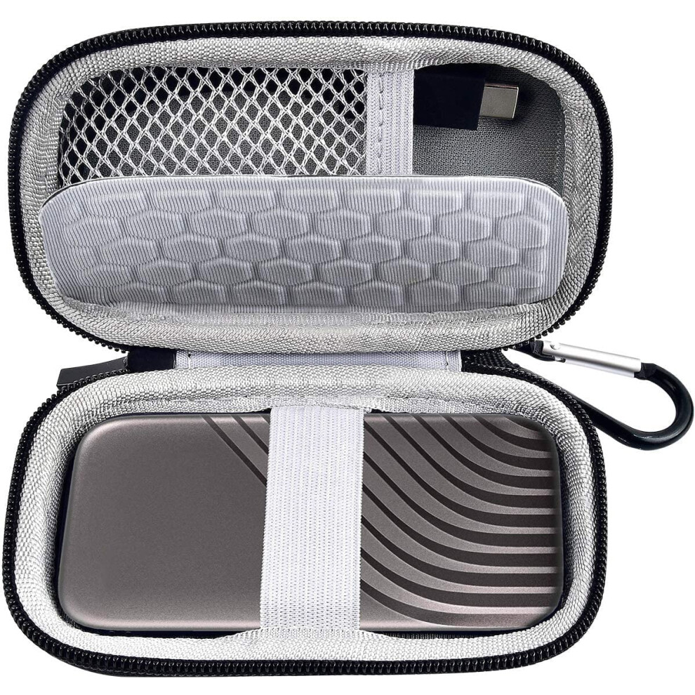 Case Compatible For Wd 1Tb 2Tb 500Gb My Passport Ssd External Portable Drive-Wdbagf0010brd-Wesn, Carrying Storage Gray 9164030503731