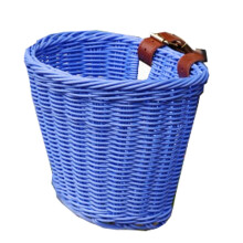 PAVEOS Coffres et sacs de rangement en liquidation Panier de vélo enfant pour guidon avant Panier de vélo en rotin tressé bleu-b